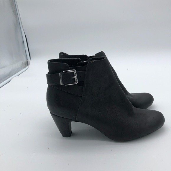 Sam & Libby Shoes - Sam & Libby Ankle Boots Womens 8 Black Faux Suede High Heel Booties Shoes